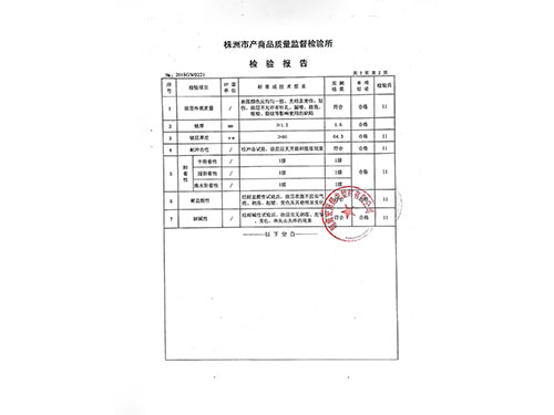 檢驗(yàn)報(bào)告